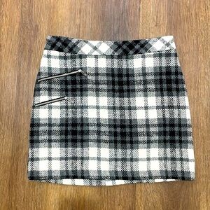 Mod plaid mini skirt